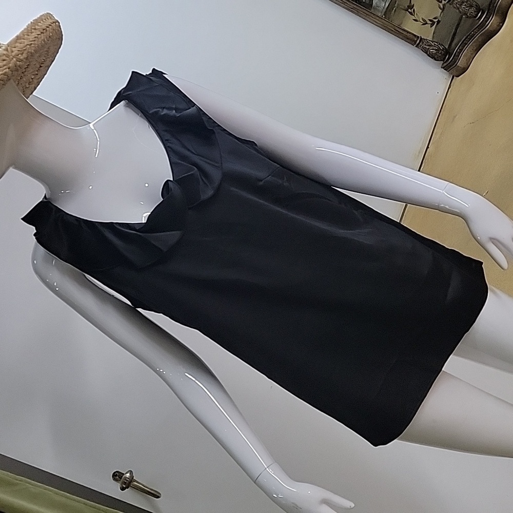 UnderCover Agent  Kathleen Kirkwood Ruffle Collar Sleeveless Blouse Size Medium